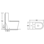 Richford R638 一體式自由咀座廁